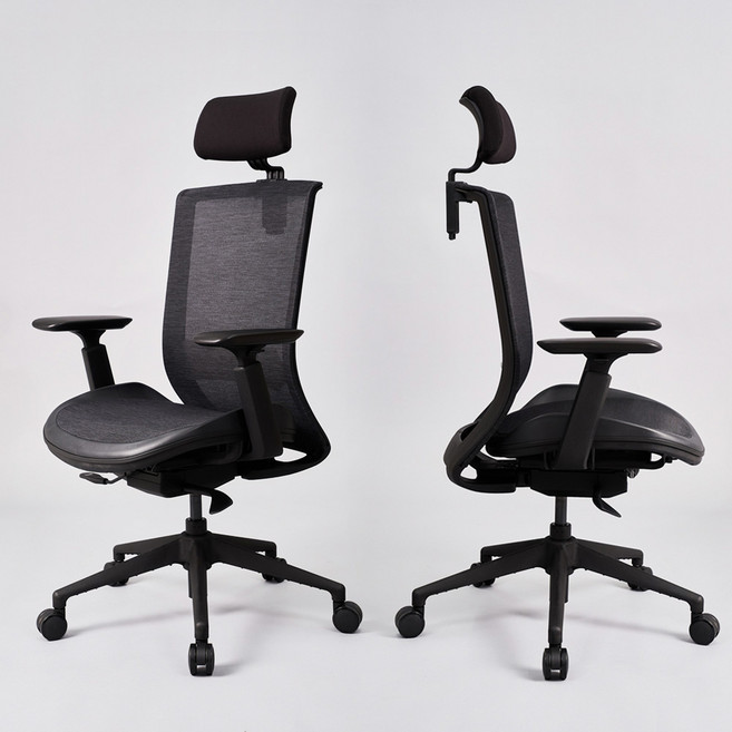 바른자세연구소 Lab01 Air 컴퓨터 사무실 사무용 편안한 풀메쉬 책상의자, 화이트프레임