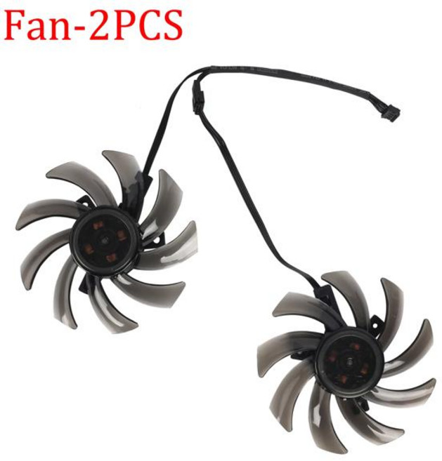 85MM GA91S2U GPU 쿨러 팬 교체 12 Palit GeForce GTX 1070 Ti 1070 1060 1080 GTX1060 듀얼 그래픽 카드, [01] Fan - 2PCS