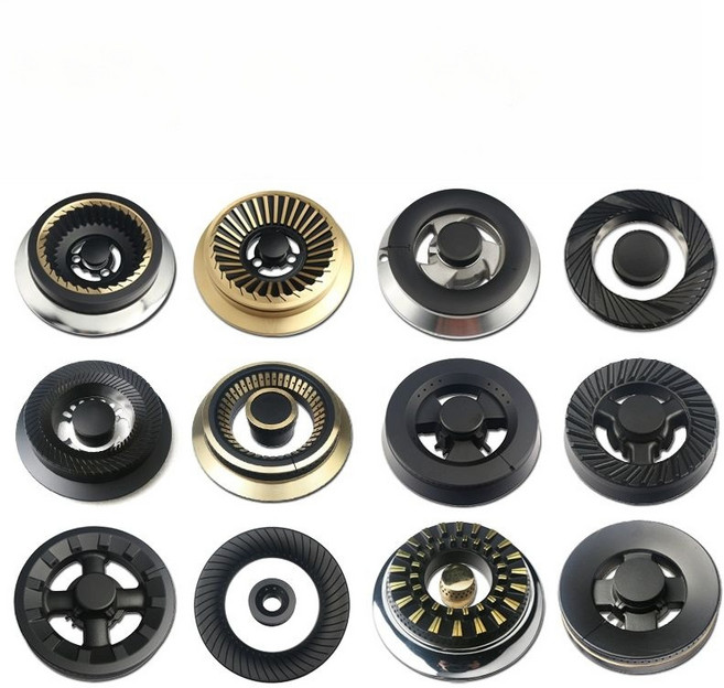 가스레인지 버너캡 화염 화구 호브 가스렌지 부품 덮개, 1호 강뚜껑 내회전 4개 세트