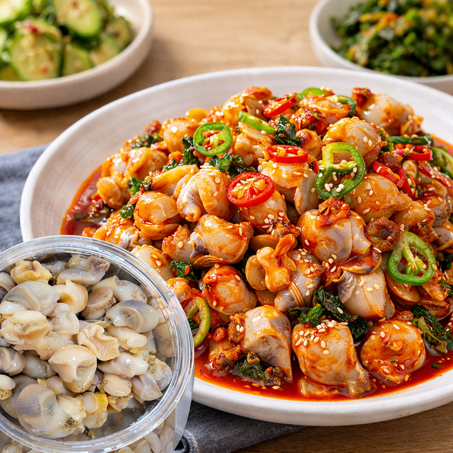 [리초이샵] 자숙 백골뱅이 250그람 손질완료 국내산 골뱅이살 무침용, 2개, 250g