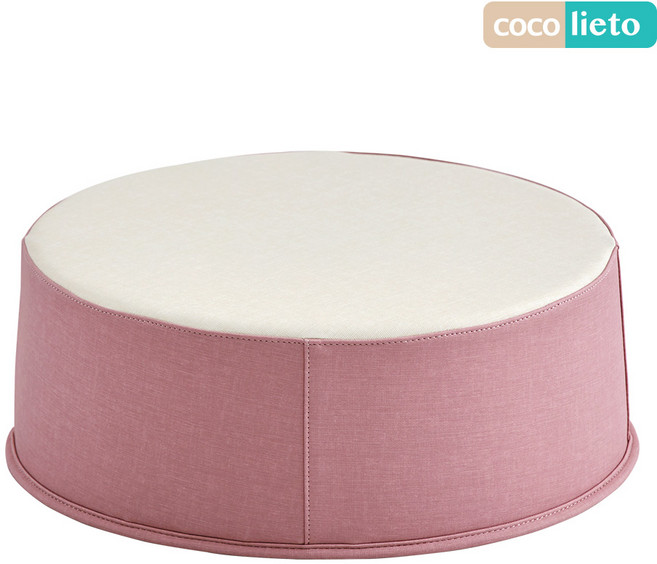 리에또 코지 유아테이블 스툴 바른자세 아기원형의자, 코지 핑크