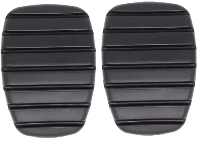 르노 2 플루언스 캉구 1 메간 3 마스터 트래픽 스케닉 그랜드 모두스용 자동차 브레이크 클러치 풋 페달 패드 커버 액세서리, 2PCS