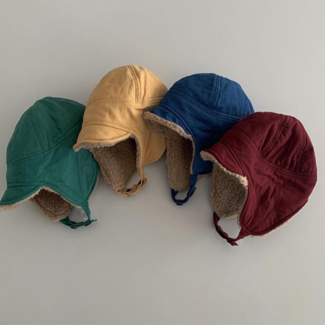 아기 겨울 모자 여아 남아 군밤 귀달이 방한모자