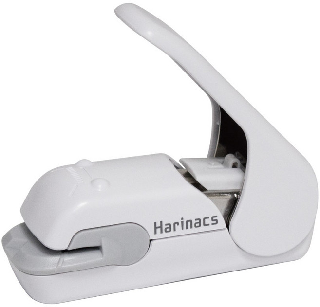 Harinacs 無針釘書機 安全環保 輕巧易攜 辦公學習好幫手, 白色, 1個