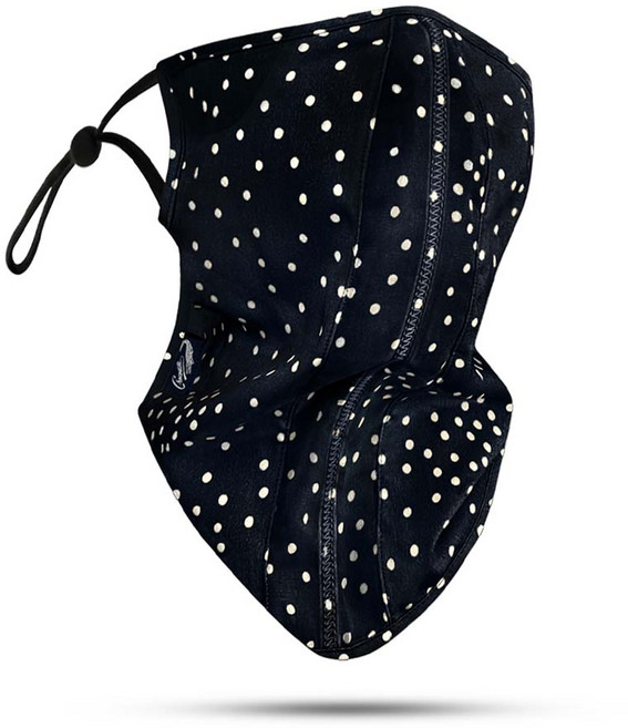 크로커다일 여성용 도트 자외선차단 페이스가드 기본형 CD253, 네이비