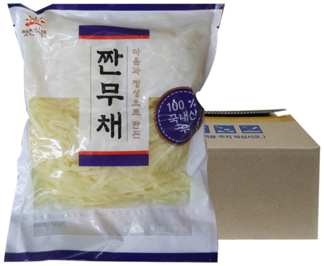 햇찬식품 짠무채1kg 10개 1박스, 1kg