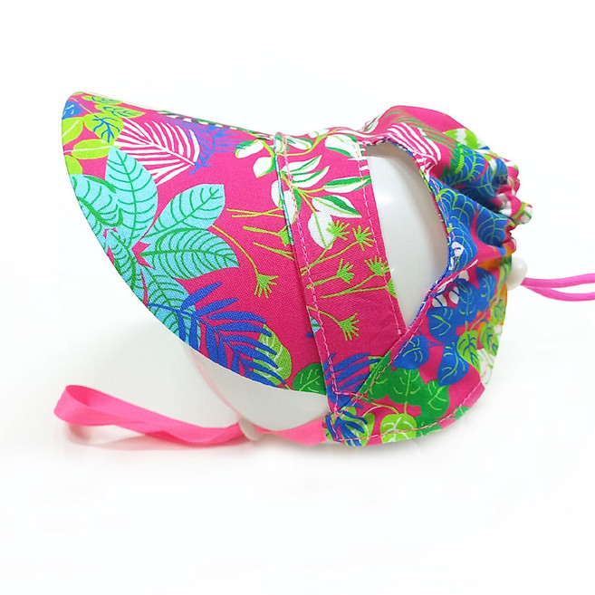 하니펫 강아지 자외선차단 썬캡 모자 챙모자, 1개, 레인포레스트