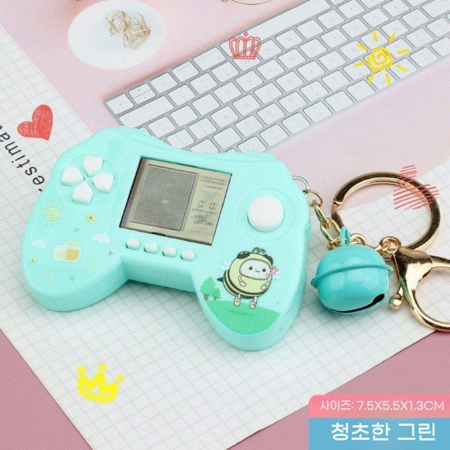 레트로게임기 가정용오락기 휴대용 테트리스 오락기 레트로미니게임기 휴대용게임기, 중국 (본토, 독립형 표준, 녹색 핸들+러시아 콘솔+악세사리