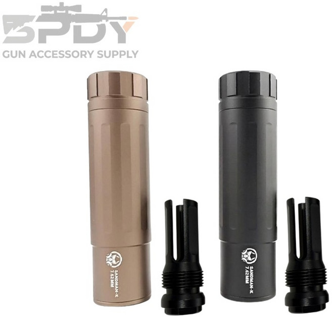 소음기 샌드맨 스타일 14mm역방향 모듈형 Sandman-K Silencers, 1개, 블랙SAND