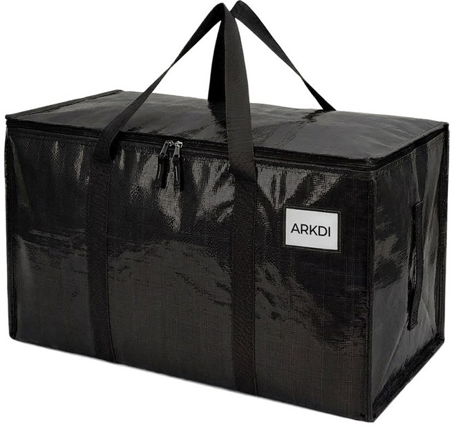 아크디 93L 대용량 수납 방수 이사박스, 블랙, 1개