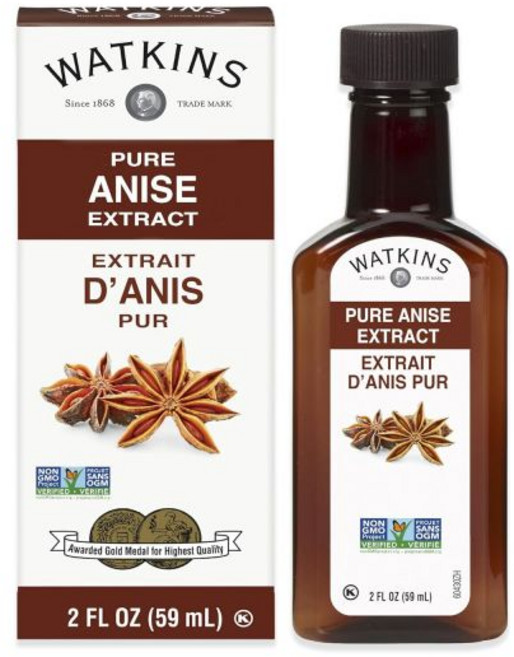 왓킨스 순수 아니스 추출물 2온스 병 6개 묶음 (포장 방식이 다를 수 있음), 2 플로우 온스 (1개 묶음)