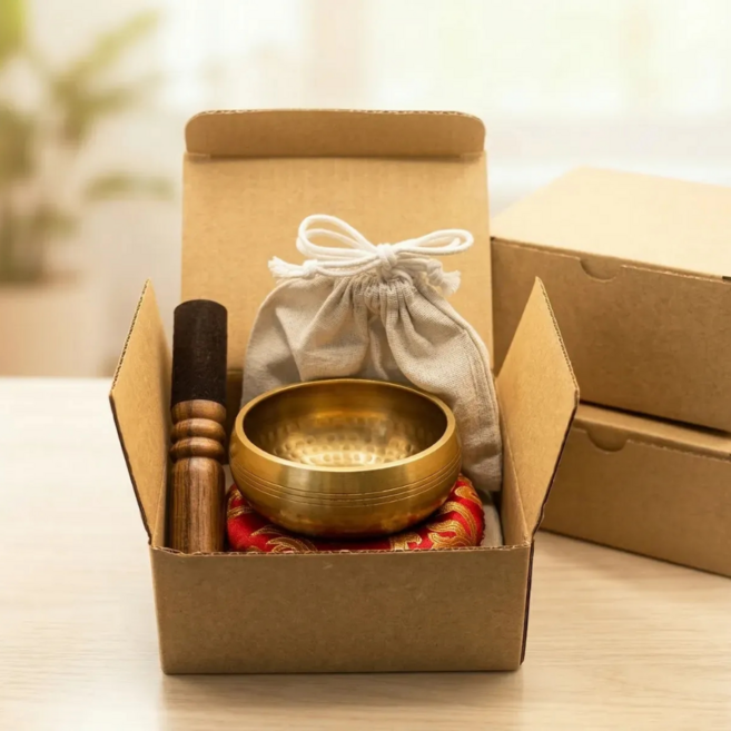 레티크 라이프 힐링소리 명상도구 싱잉볼 세트, 1개, 명상 싱잉볼 세트