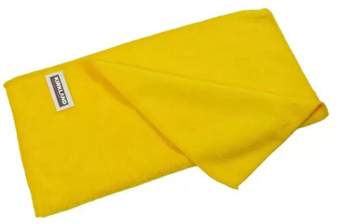 코스트코 커클랜드 다용도 극세사타올, 5개, 노랑