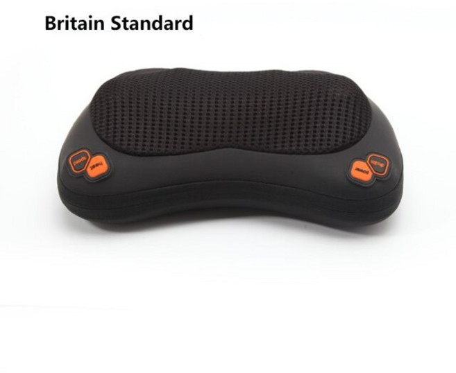 Shiatsu Back and Neck Massager 어깨를위한 열이있는 마사지 베개 반죽 송아지 다리 다리 손 홈 오피스 체어 및 자동차, C