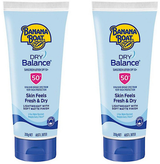 바나나보트 드라이 밸런스 선 스크린 로션 SPF 50, 2개, 200g