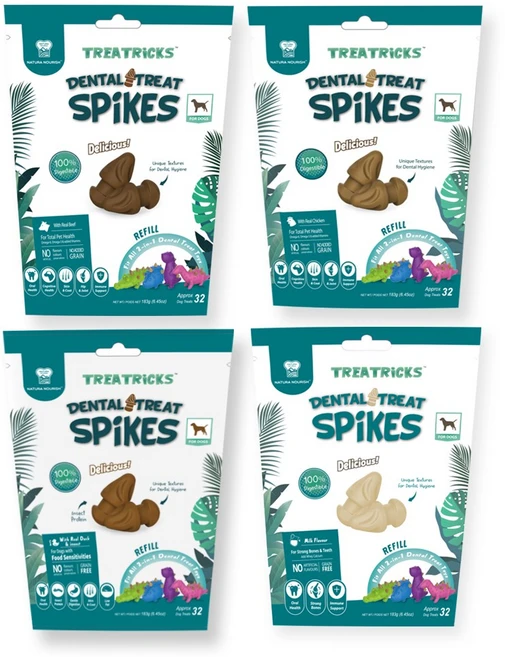 네추라너리쉬 강아지 트릿트릭 리필 32p, 혼합맛(오리/인섹트), 183g, 3개 - 쿠팡