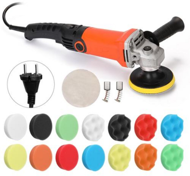 세차광택기 자동차 속도 조절 가능 전기 왁싱 기계 가구 연마 도구 1200W 220V, 1) as picture, 1) as picture