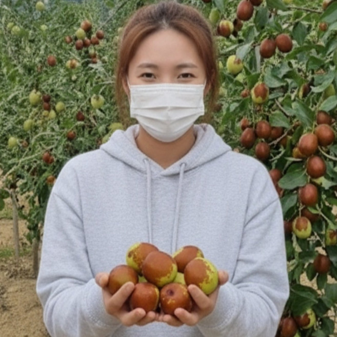 사과 대추나무 2년 왕특묘 대추 묘목 사홍, 왕특묘2년(접목1년), 사과왕대추 사홍