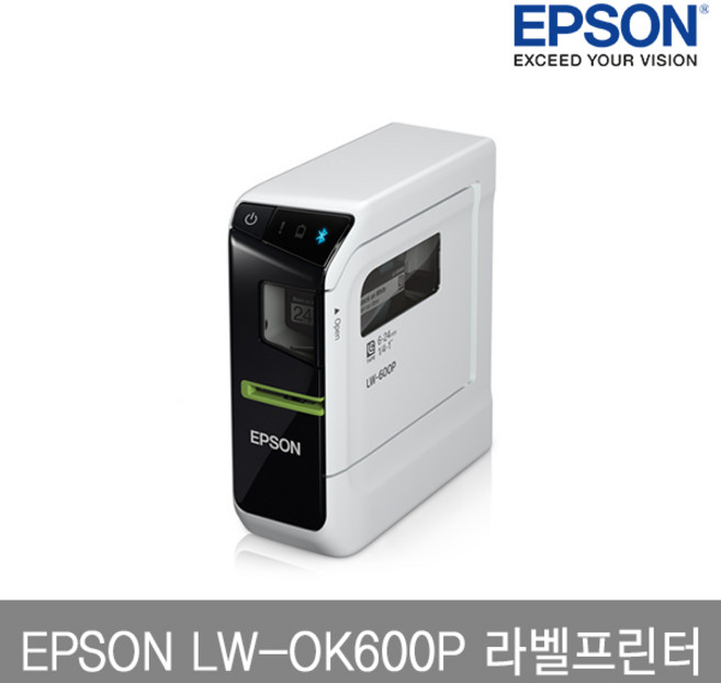 엡손 OK600P 라벨프린터 12mm 라벨테이프 증정, 1개, OK600P,사은품 SD12KW(검정용지 흰색글자)