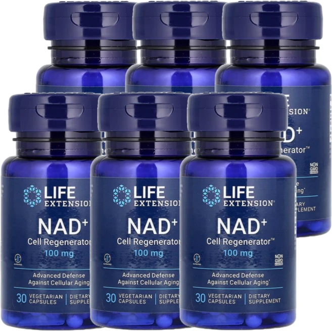 라이프익스텐션 NAD+ 셀 리제너레이터 100mg 베지 30정, 6개 - 쿠팡