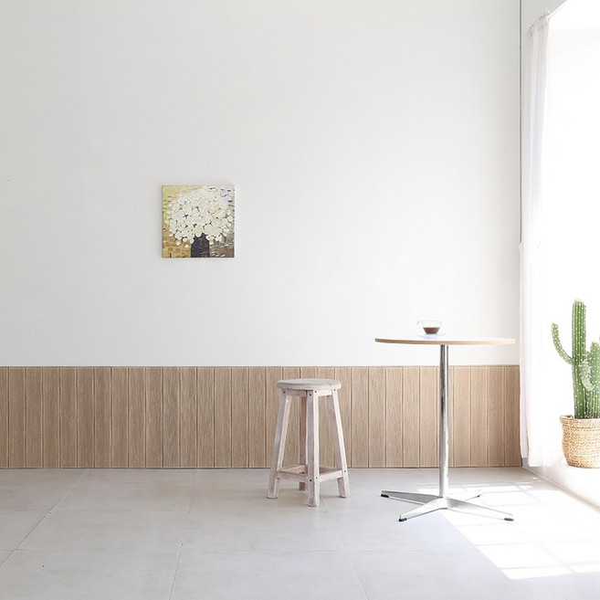 접착식 루바-B형 템바보드 템파 안방 거실 아파트 주택 폼블럭 보온단열 집꾸미기, 오크워시