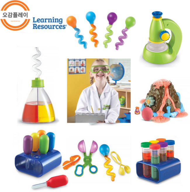 [오감플레이] 러닝리소스 과학놀이 점보스포이드 파스텔 시험관세트 컬러믹서 관찰 현미경 비커크리쳐 화산폭발 실험실가운 색혼합 컬러 안경 렌즈 자석, 7.트위스트 스포이드