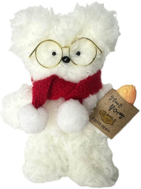 어나더모루 붕어빵 군고구마 모루인형 키링 DIY, 2번 세트(화이트+블랙), 1개