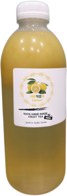 레몬청 100% 수제 과일청 레몬, 1kg, 1개, 레몬착즙청