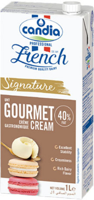 SIB 선인 칸디아 고메휘핑크림 1L 동물성 생크림 유지방 40% [아이스박스포함], 1개