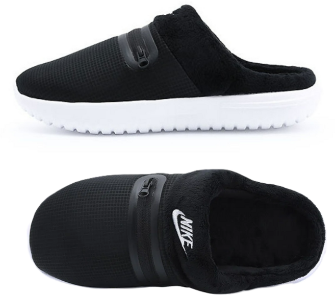 [국내 배송]나이키슬리퍼 W 버로우 겨울 블랙 방한 패딩 남성 여성 공용 나이키겨울슬리퍼+(당일출고)