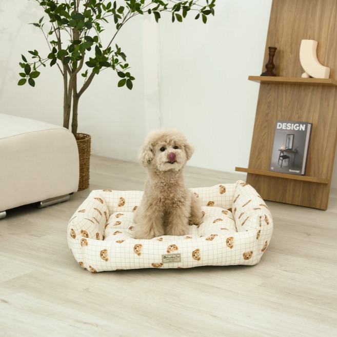 오로라펫 강아지 쿨 방석 애견 여름 인견 사각 방석 쿠션 매트, 08핑크댕냥이사각