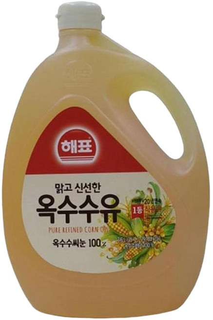 [JHQSPO4452EP]사조해표 옥수수유 3.6L, 1개