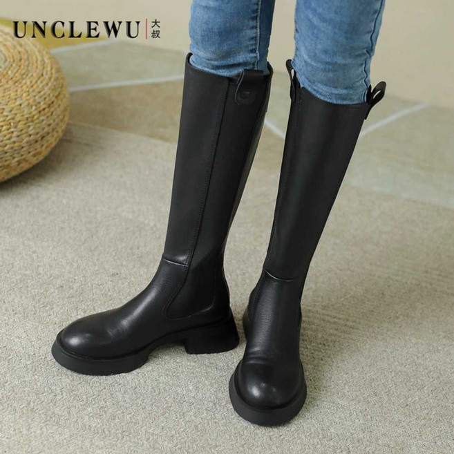 통넓은롱부츠 하비롱부츠 가을 와이드 블랙