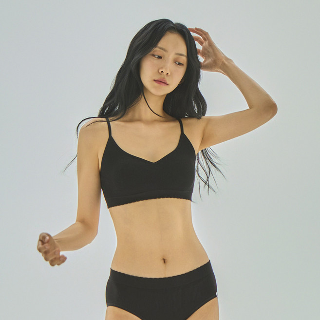 세컨스킨 심리스 진저 피콧포인트 캐미브라_FU1100