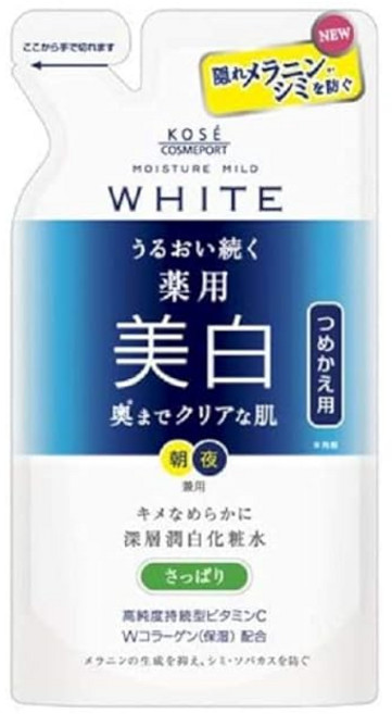 KOSE 코세 모이스처 마일드 화이트 로션L 개운해 리필 160ml, 1개