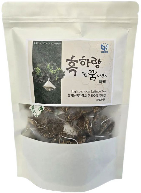 MD초이스 유기농 흑하랑상추 락투신124배 단꿈나라 티백, 1개, 10개입, 1.5g