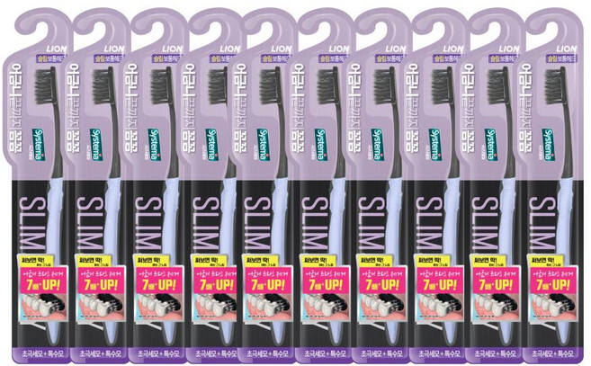 시스테마 어금니 끝까지 꼼꼼 초극세모 칫솔 x 10개, 1개입