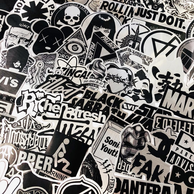 스티커 로고 방수 캐리어 브랜드 리무버블 노트북 꾸미기 보드 여행 120개, 프리