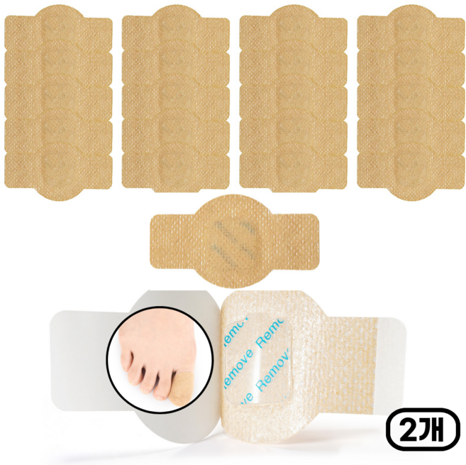 다공감 발톱 패치 21매 발가락 좌우겸용 일상생활용, 2개