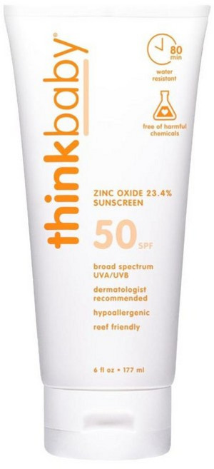 띵크베이비 세이프 선크림 SPF 50+ 177ml Thinkbaby Safe Sunscreen, 1개