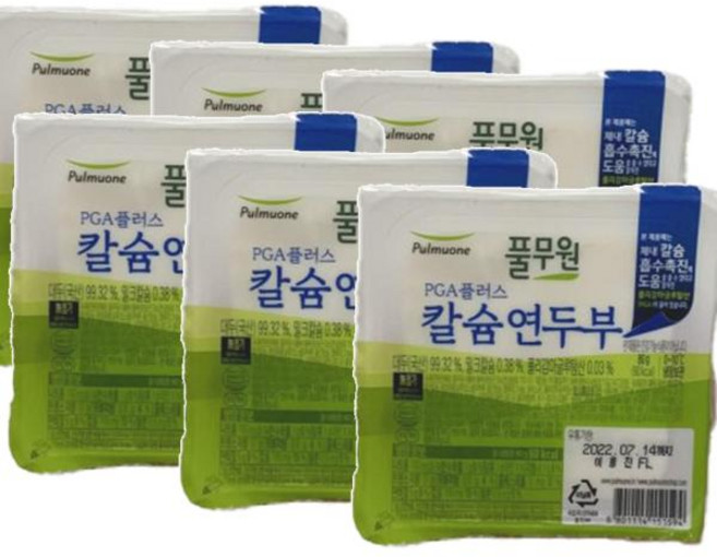 풀무원 칼슘연두부, 6개, 80g