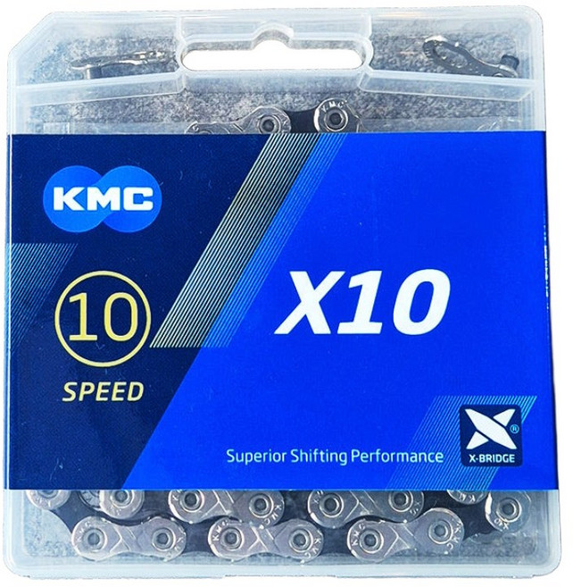 KMC X10 체인 / 시마노 데오레 10단 호환 / 로드 MTB 겸용, 1개