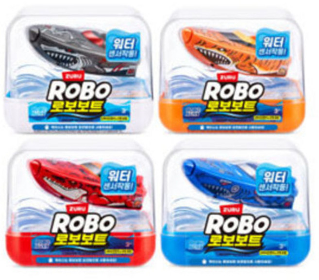 (선물완구) ZURU 로보피쉬 로보보트 1p 목욕 물놀이 움직이는 로봇 배 놀이 장난감 (랜덤발송)