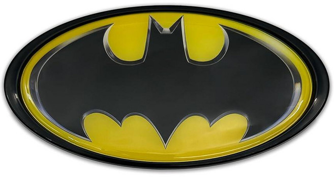 NJECT Officially Licensed DC Comics Batman Bat Signal Black Plastic Superhero Emblem for Cars Tru, NJECT Officially Licensed DC C