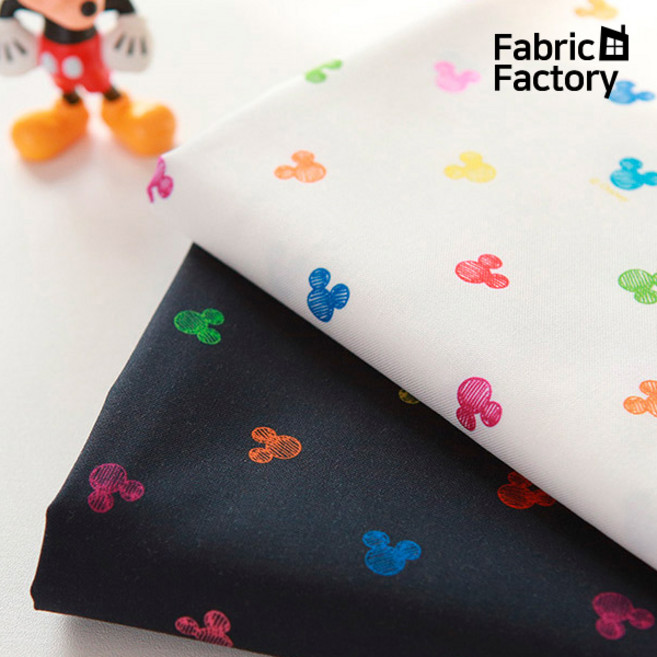 면 원단 퀼트 홈패션 천 20수 디즈니 레인보우 미키 2종 SH, 네이비, 1개