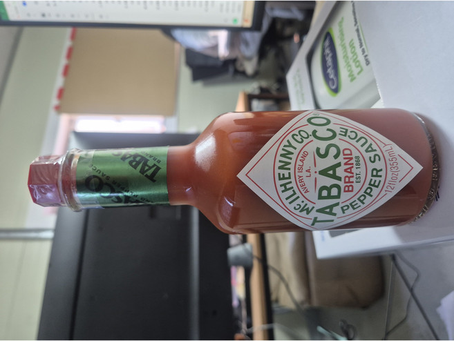 타바스코 페퍼 핫소스 355ml 업소용 매운소스 액상소스 핫칠리소스 피자핫소스 매콤소스, 1개