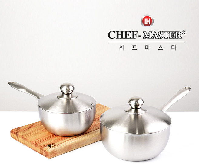 셰프마스터 스텐316 통3중 18cm/20cm 인덕션편수냄비, 20cm, 1개