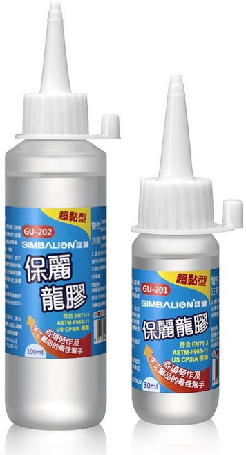 雄獅 超黏型保麗龍膠 模型製作、手工藝品適用 快速乾燥、安全無毒, 1個, GU-201 /30ml