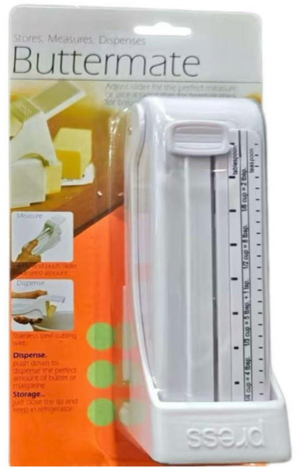 시엔케이 버터 슬라이스 (뉴) 버터 커터기, 1개, 화이트