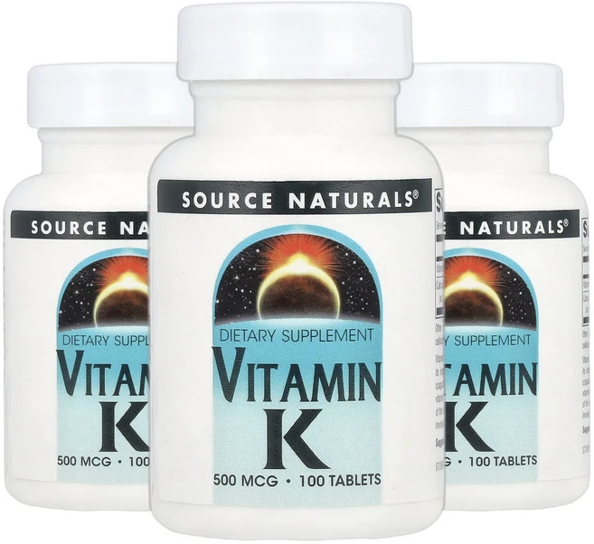 소스내추럴스 비타민K 비타민K 100정 2+1, 3개, 100회분 - 쿠팡